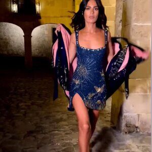 Blue Starry Glittery Dress